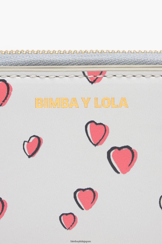 アクセサリー Bimba Y Lola レザースモールハート財布 グレー 6BZ0X01010