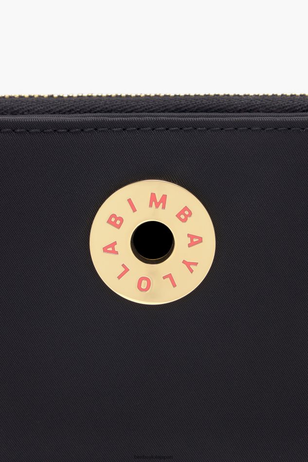 アクセサリー Bimba Y Lola ナイロンフラップ財布 黒 6BZ0X01029