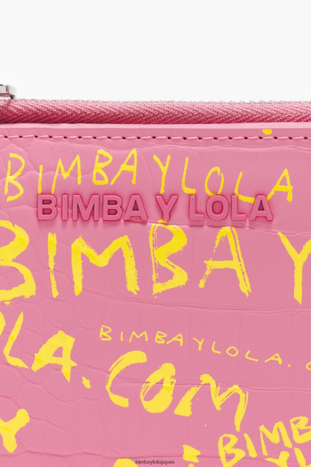 アクセサリー Bimba Y Lola クロコダイルプリント 財布 ピンク 6BZ0X01038