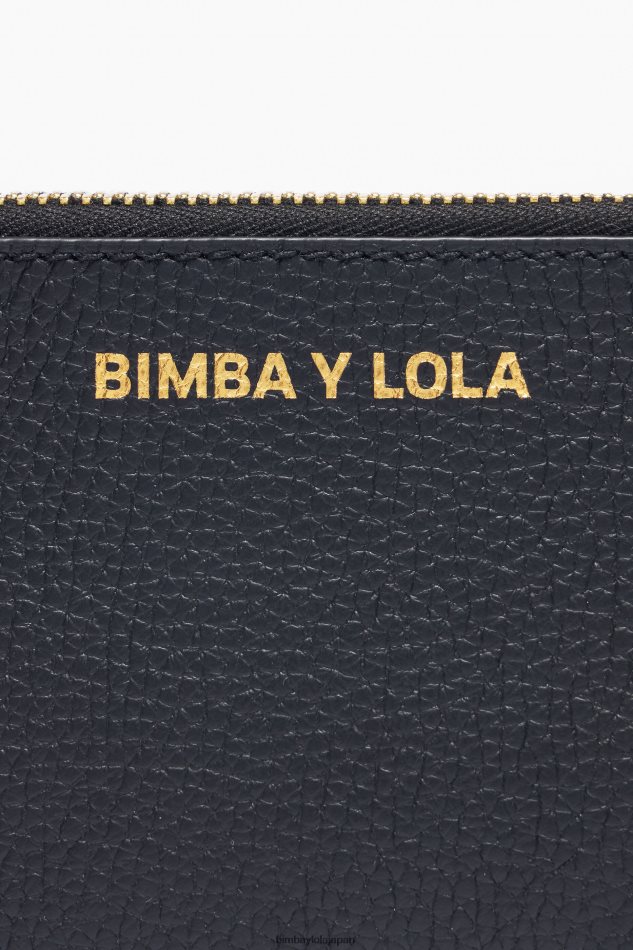 アクセサリー Bimba Y Lola 革製の長方形の小銭入れ 黒 6BZ0X01047