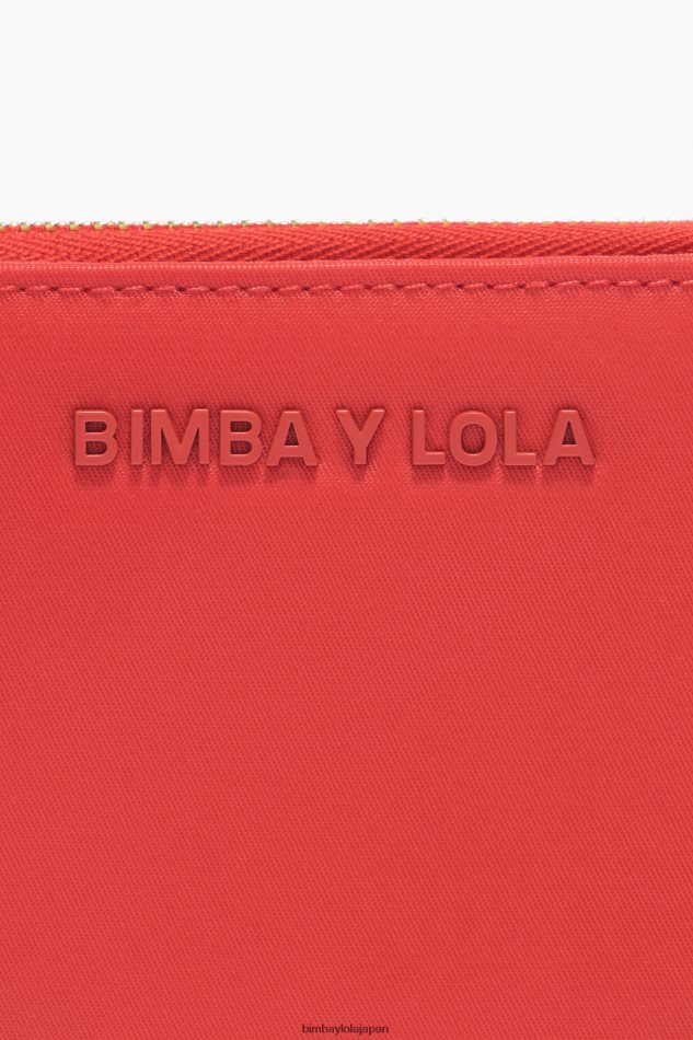 アクセサリー Bimba Y Lola ナイロンフラップ財布 赤 6BZ0X01057