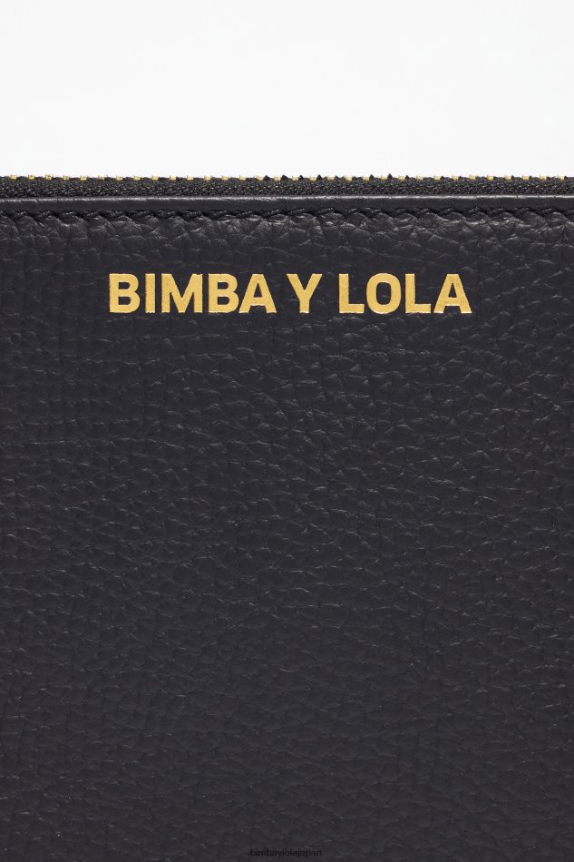 アクセサリー Bimba Y Lola レザーフラットメイクアップケース 黒 6BZ0X01095