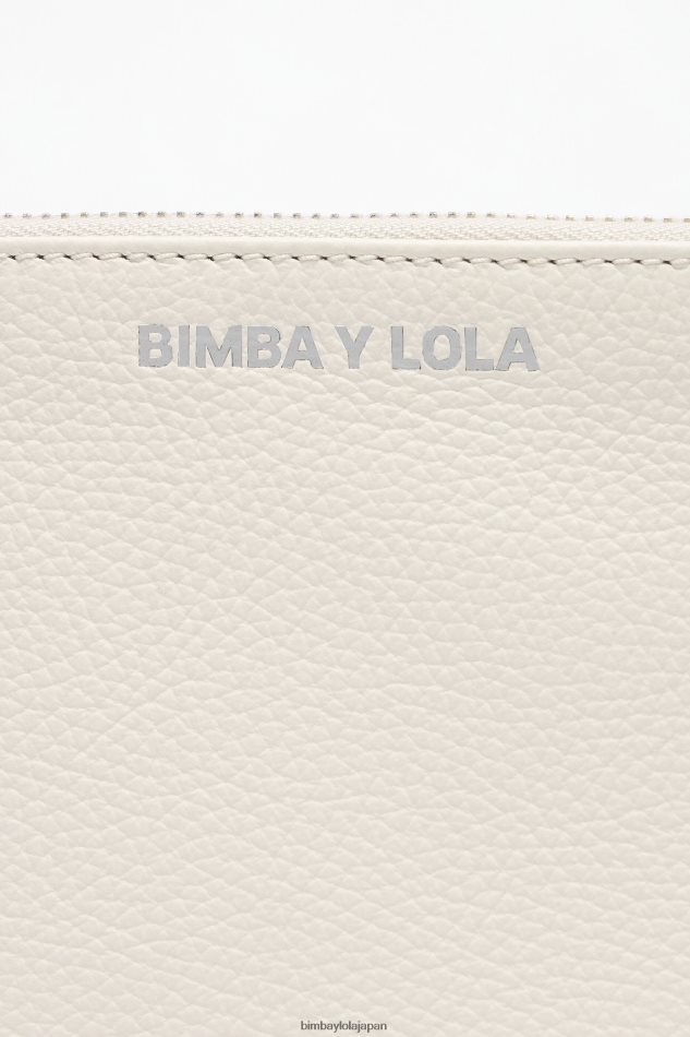 アクセサリー Bimba Y Lola レザーフラットメイクアップケース 白 6BZ0X01096