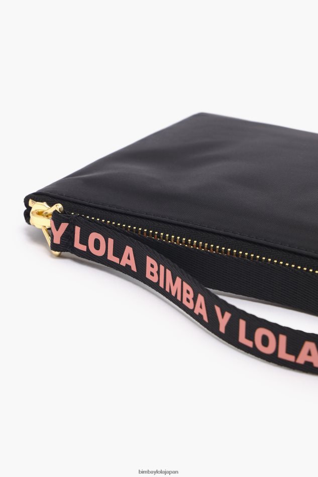 アクセサリー Bimba Y Lola ミディアム レクタングル ナイロン メイクアップ ケース 黒 6BZ0X01101