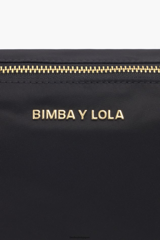 アクセサリー Bimba Y Lola ナイロン台形メイクアップケース 黒 6BZ0X01103