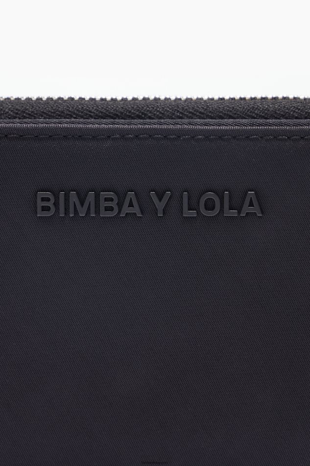 アクセサリー Bimba Y Lola ナイロンフラップ財布 黒 6BZ0X01132