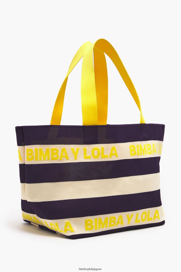 アクセサリー Bimba Y Lola ニットショッパーバッグ 海軍 6BZ0X0127