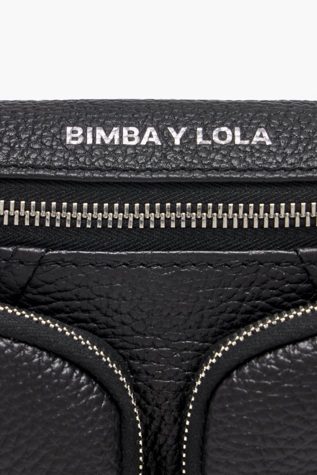 アクセサリー Bimba Y Lola レザーポケットウエストバッグ 黒 6BZ0X014