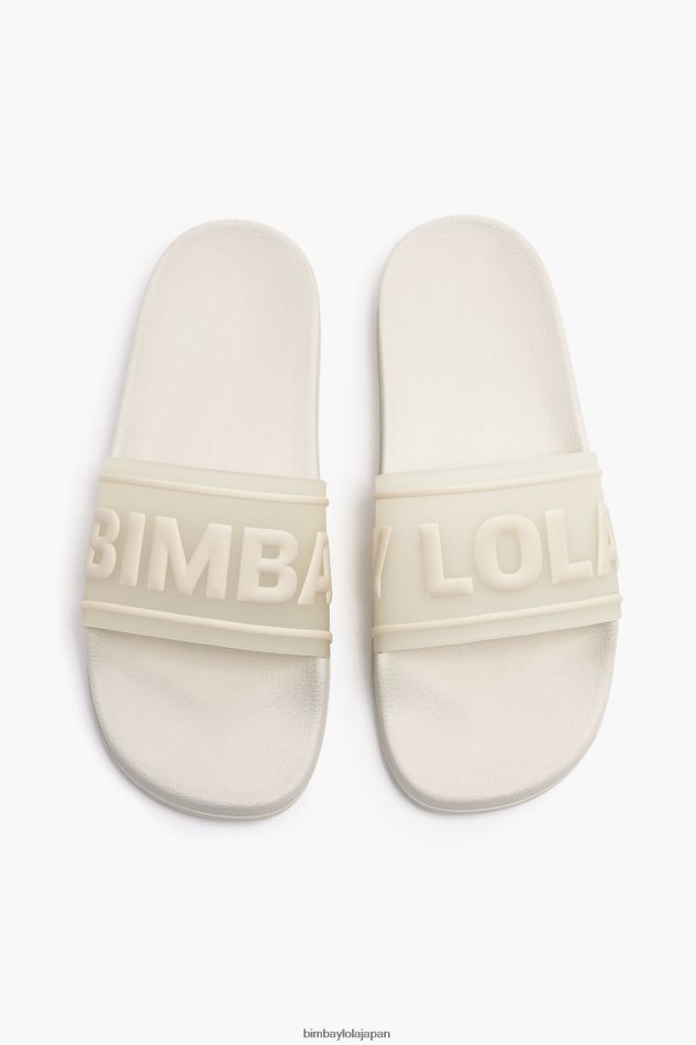 フットウェアー Bimba Y Lola ロゴスライダーフリップフロップ 白 6BZ0X0591