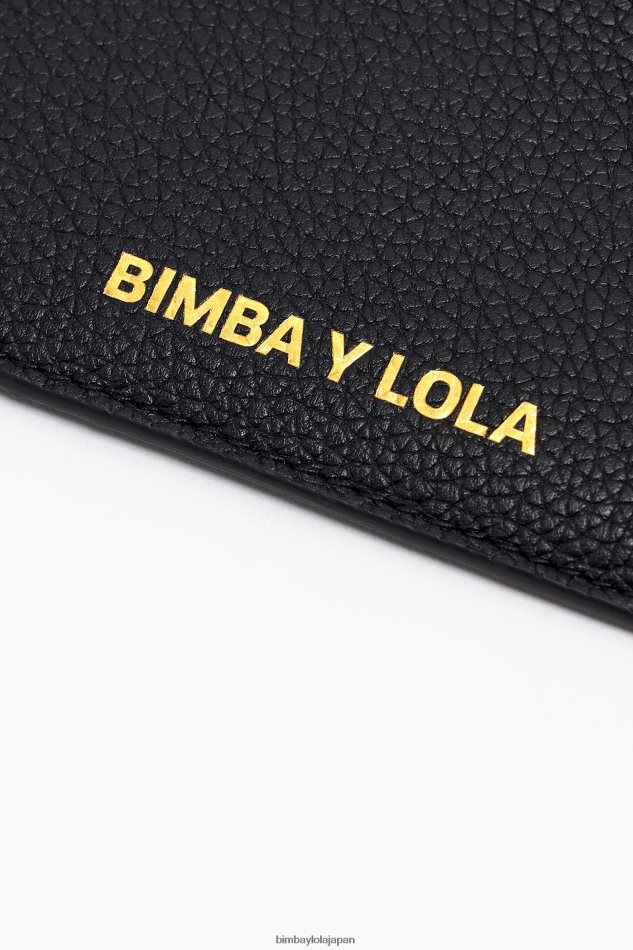 アクセサリー Bimba Y Lola 革製の長方形の小銭入れ 黒 6BZ0X0987