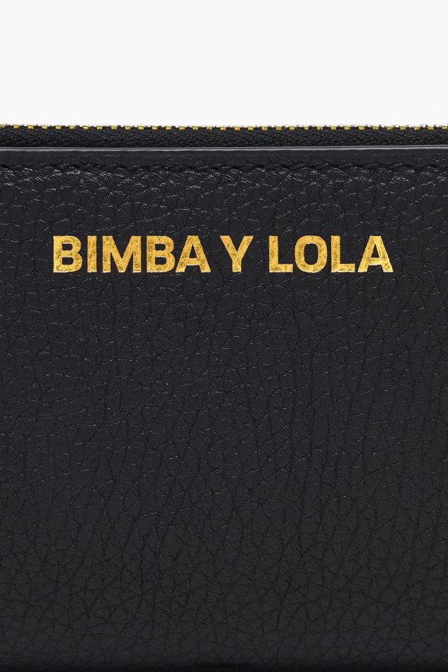 アクセサリー Bimba Y Lola 革製の長方形の財布 黒 6BZ0X0989