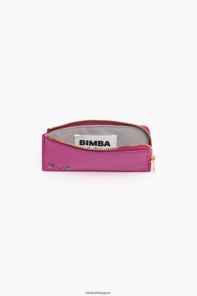 アクセサリー Bimba Y Lola 革製の長方形の小銭入れ フクシア 6BZ0X0996