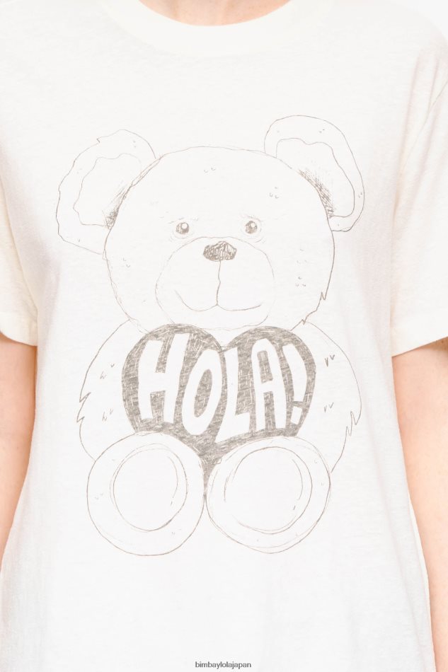 衣類 Bimba Y Lola パンダベアプリントTシャツ 生成り 6BZ0X0271