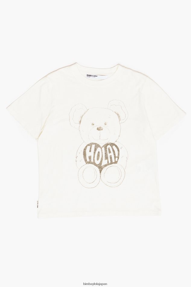 衣類 Bimba Y Lola パンダベアプリントTシャツ 生成り 6BZ0X0271