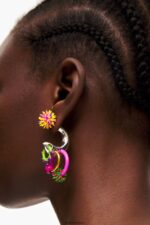 アクセサリー Bimba Y Lola エナメルピースフープイヤリング 多色 6BZ0X0674 - 画像 (2)