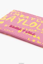 アクセサリー Bimba Y Lola クロコダイルプリント カードホルダー ピンク 6BZ0X01130 - 画像 (2)