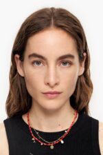 アクセサリー Bimba Y Lola ショートストーンドルフィンネックレス コーラル 6BZ0X0733 - 画像 (2)