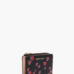 アクセサリー Bimba Y Lola スモールハーツの革財布 黒 6BZ0X01002