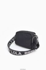 アクセサリー Bimba Y Lola ナイロンクロスボディバッグ 黒 6BZ0X035 - 画像 (5)
