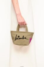 アクセサリー Bimba Y Lola ナイロントラペジウムミニバッグ 自然 6BZ0X0157 - 画像 (2)