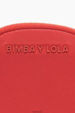 アクセサリー Bimba Y Lola ナイロン製オーバル小銭入れ 赤 6BZ0X01060 - 画像 (2)