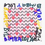 アクセサリー Bimba Y Lola ハーツ グラフィティ ロゴ スカーフ オフホワイト 6BZ0X0614