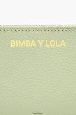 アクセサリー Bimba Y Lola パステル調のレザー製長方形小銭入れ 緑 6BZ0X0990 - 画像 (4)