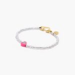 アクセサリー Bimba Y Lola パールハートブレスレット ピンク 6BZ0X0786