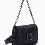 アクセサリー Bimba Y Lola フラップ付きナイロンクロスボディバッグ 黒 6BZ0X0106