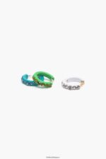 アクセサリー Bimba Y Lola フープイヤリングセット 結晶 6BZ0X0749 - 画像 (3)