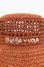 アクセサリー Bimba Y Lola ラフィアバケットハット オレンジ 6BZ0X0853 - 画像 (3)
