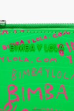 アクセサリー Bimba Y Lola レクタンギュラー クロコダイルプリント ハンドバッグ 緑 6BZ0X01037 - 画像 (2)