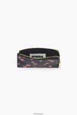 アクセサリー Bimba Y Lola レザー レクタングル スモール ハート プリント コインケース 黒 6BZ0X01007 - 画像 (3)