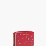 アクセサリー Bimba Y Lola レザースモールハートプリントフラップ財布 赤 6BZ0X01011