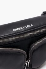 アクセサリー Bimba Y Lola レザーポケットウエストバッグ 黒 6BZ0X0171 - 画像 (3)