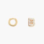 アクセサリー Bimba Y Lola レターミニフープイヤリング b 6BZ0X0838
