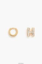 アクセサリー Bimba Y Lola レターミニフープイヤリング h 6BZ0X01156