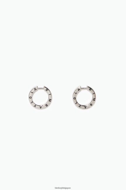 アクセサリー Bimba Y Lola ロゴフープイヤリング 銀 6BZ0X01140