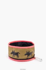 アクセサリー Bimba Y Lola ロゴ入りペット用ウォーターボウル カーキ 6BZ0X0969 - 画像 (2)