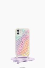 アクセサリー Bimba Y Lola ロゴ透明iPhone 12 Proケース 色とりどりの 6BZ0X0906