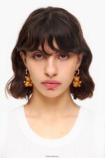 アクセサリー Bimba Y Lola ロング樹脂テディベア イヤリング 金 6BZ0X0796 - 画像 (2)