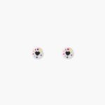 アクセサリー Bimba Y Lola 小さなロゴのハートのイヤリング 銀 6BZ0X0696