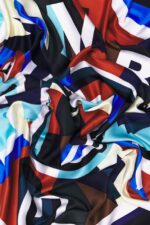 アクセサリー Bimba Y Lola 幾何学模様のロゴスカーフ 赤 6BZ0X0644 - 画像 (3)