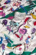 アクセサリー Bimba Y Lola 昆虫とロゴのショール オフホワイト 6BZ0X0641 - 画像 (3)