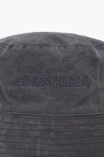 アクセサリー Bimba Y Lola 洗いざらしのバケットハット 黒 6BZ0X0856 - 画像 (3)