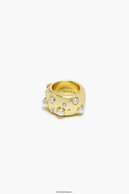 アクセサリー Bimba Y Lola 真珠の指輪 黄金の結晶 6BZ0X0686