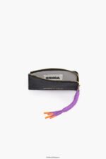アクセサリー Bimba Y Lola 革製の長方形の小銭入れ 黒 6BZ0X0987 - 画像 (3)