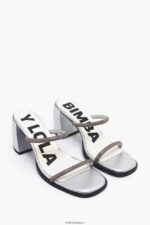 フットウェアー Bimba Y Lola ヒールサンダル 銀 6BZ0X0576 - 画像 (3)