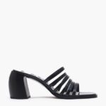 フットウェアー Bimba Y Lola レザーヒールサンダル 黒 6BZ0X0575