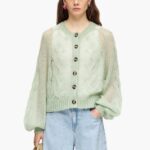 衣類 Bimba Y Lola オープンニットモヘアカーディガン ミント 6BZ0X0379
